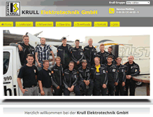 Tablet Screenshot of krull-elektrotechnik.de